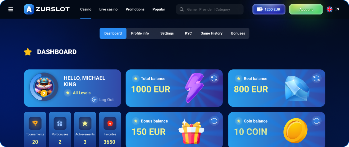Azur Slot website